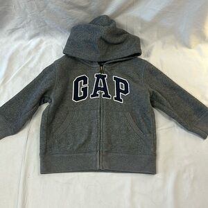GAP - full zip fleece hooded jacket/hoodieSize 2